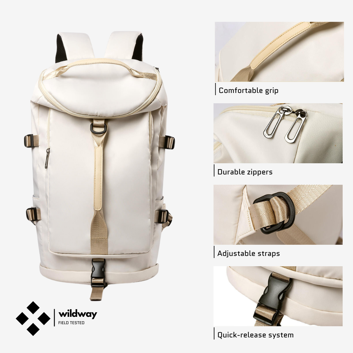 The Nomad Backpack 35L Beige